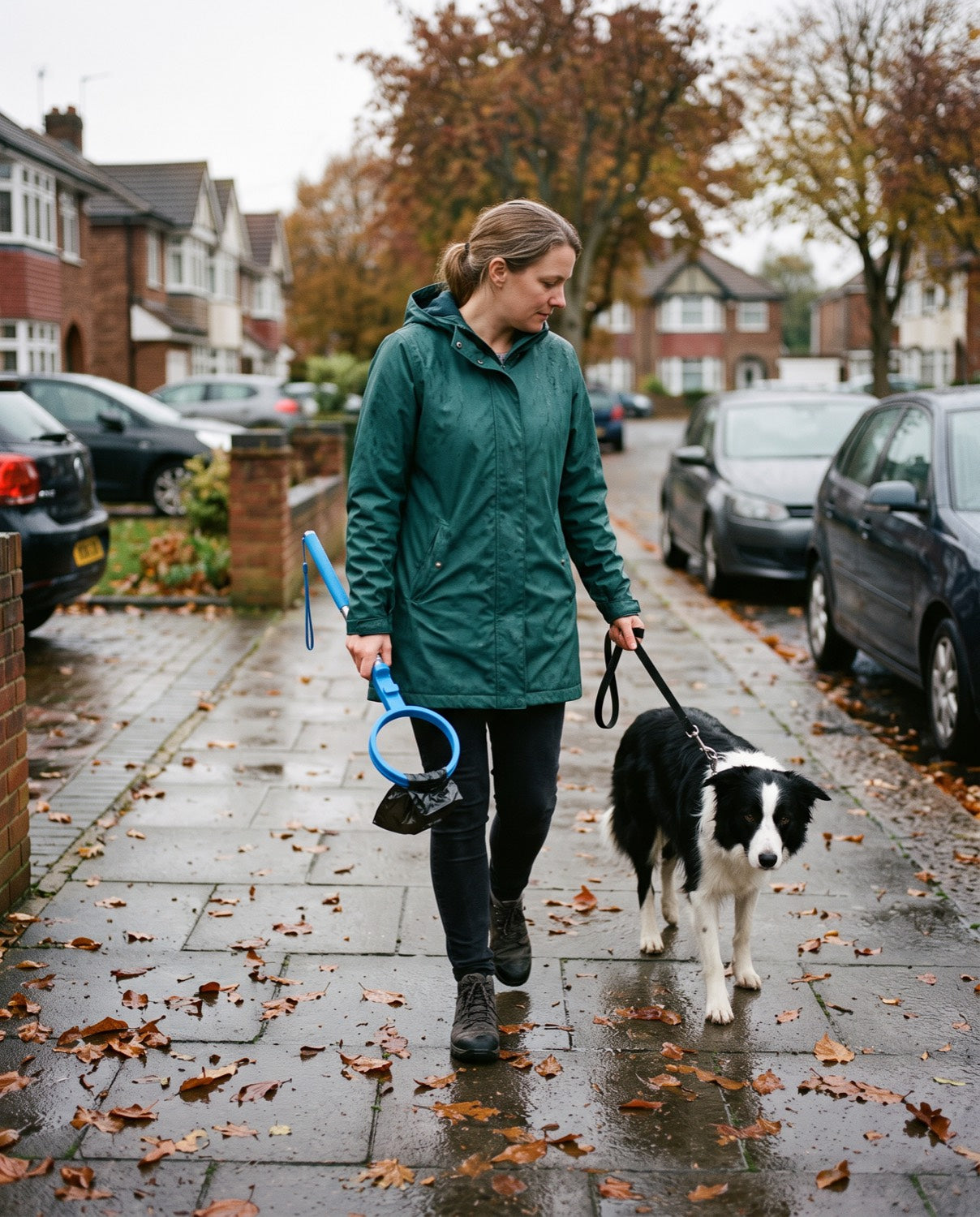 Carried collapsed on a walk